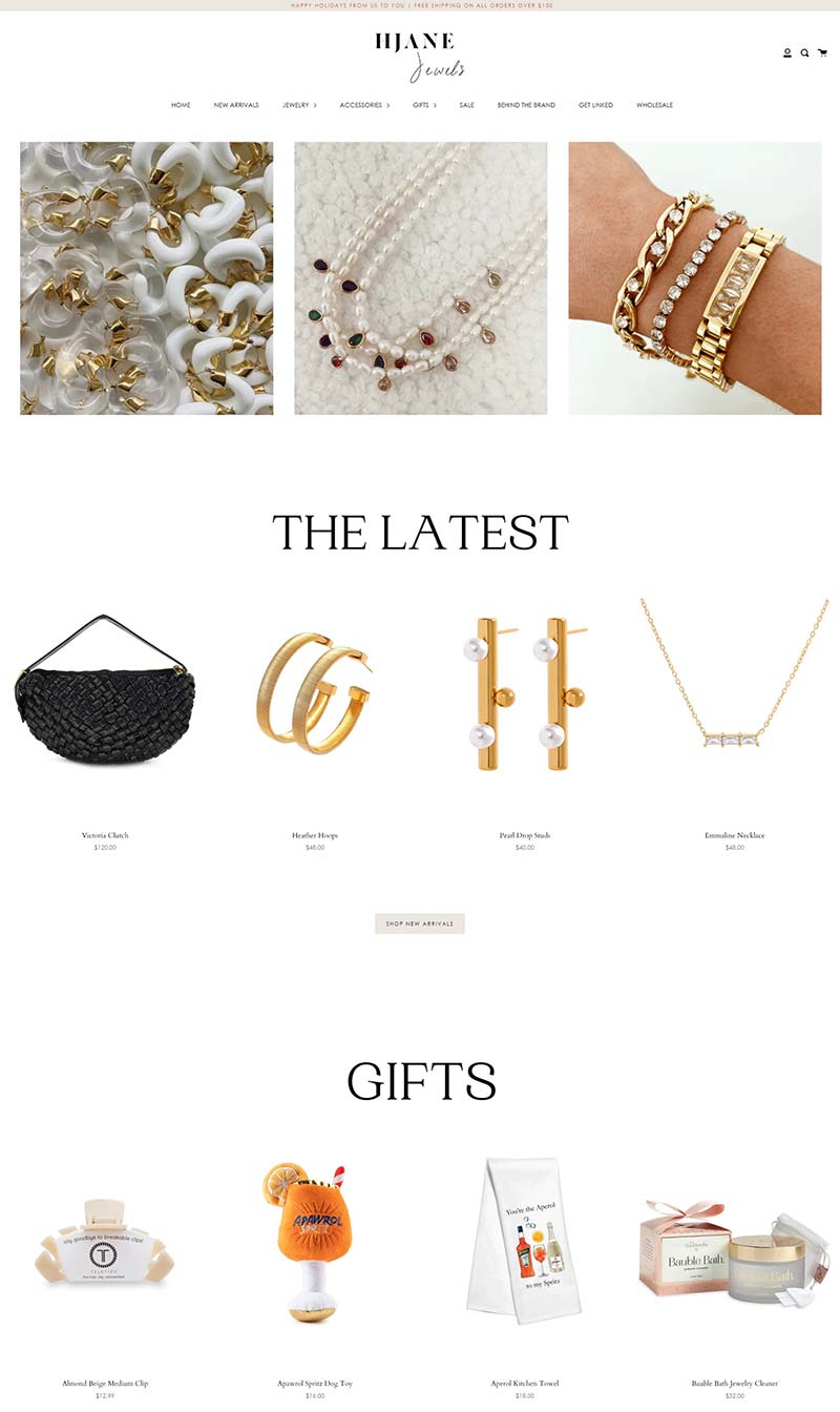 HJane Jewels 美国时尚珠宝品牌购物网站