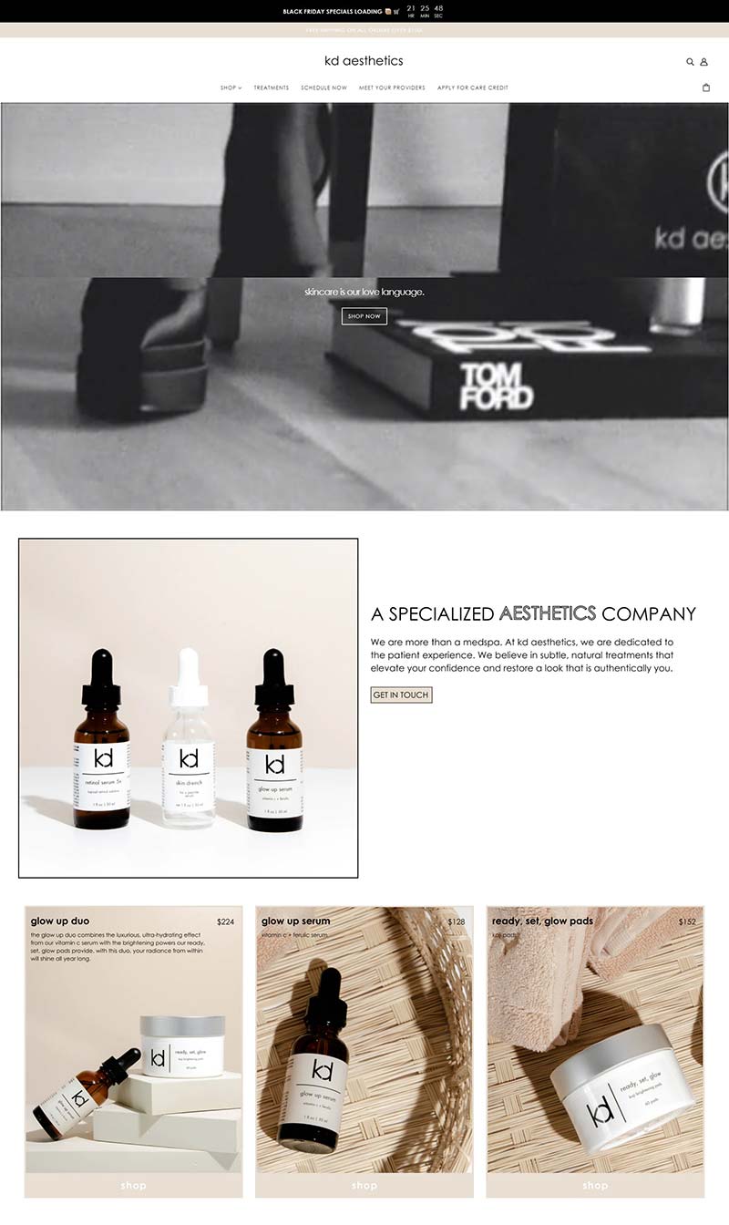 kd aesthetics 美国抗衰老护肤品购物网站