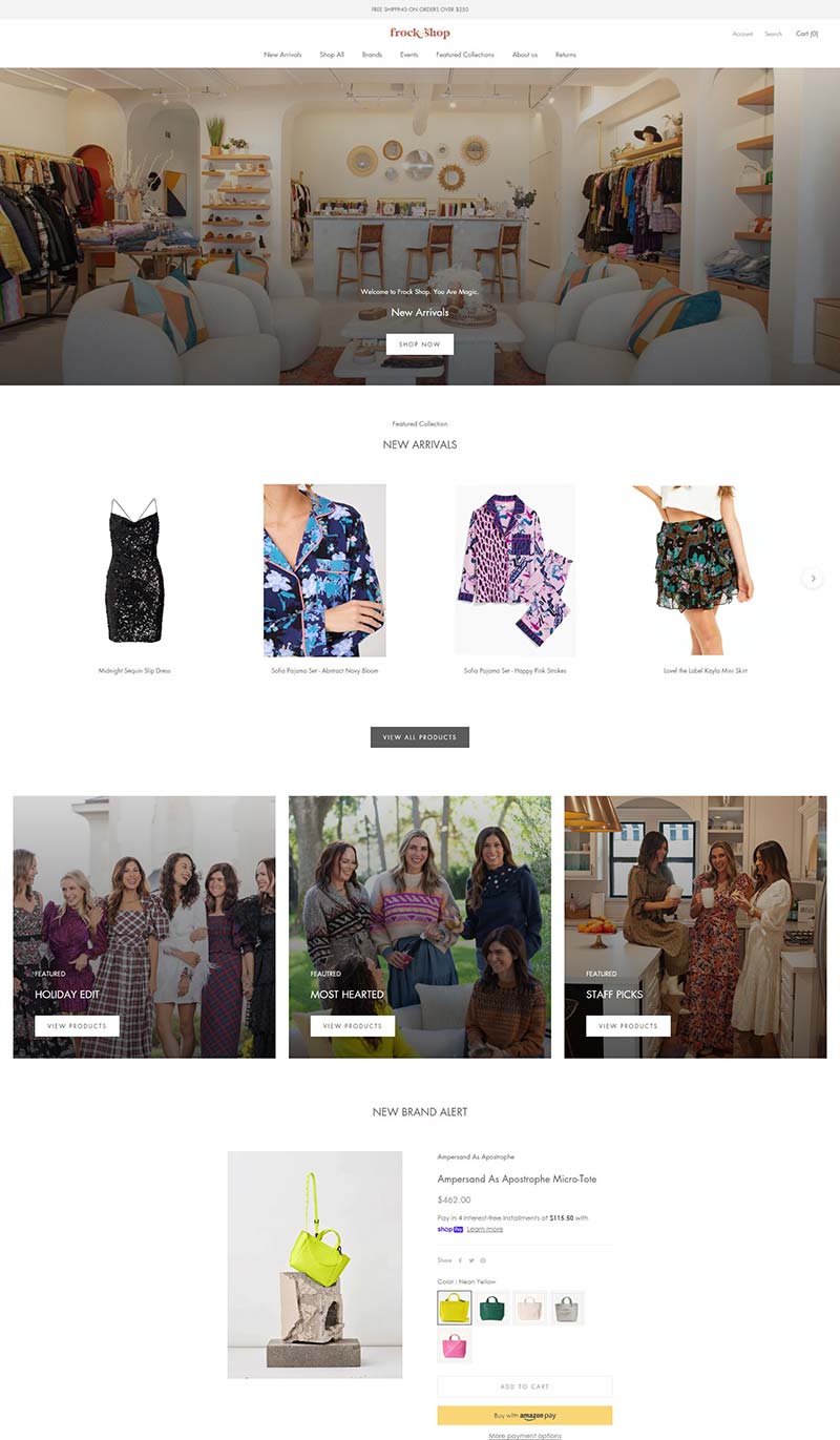 Frock Shop 美国精品服装配饰购物商店