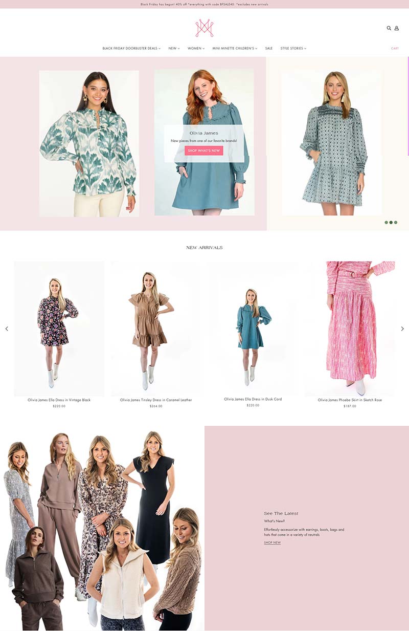 Minette 美国时尚女装精品购物商店