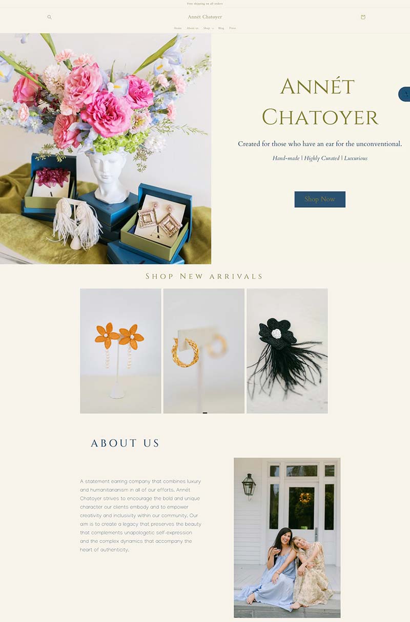 Annet Chatoyer 美国耳环饰品购物商店
