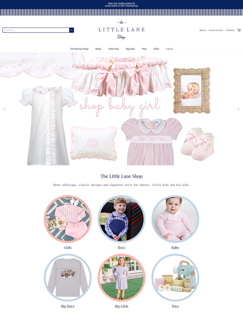 The Little Lane Shop 美国童装服饰购物网站