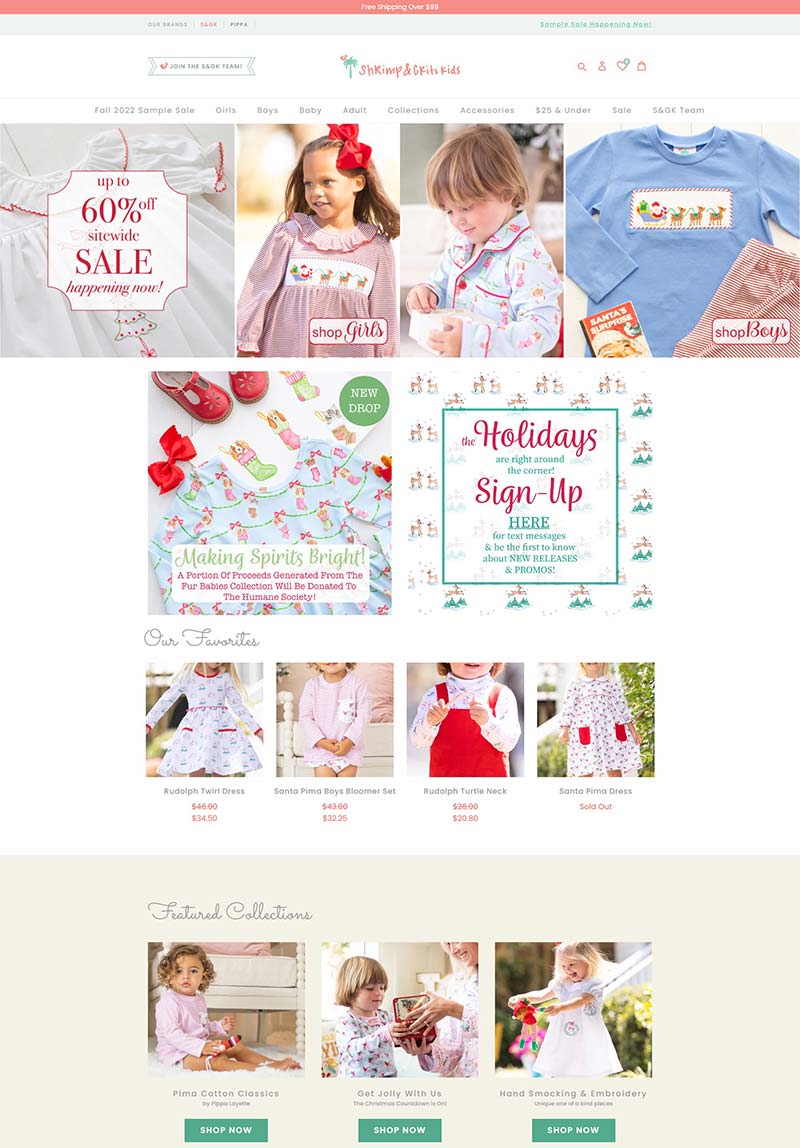 Shrimp & Grits Kids 美国儿童服饰品牌购物网站