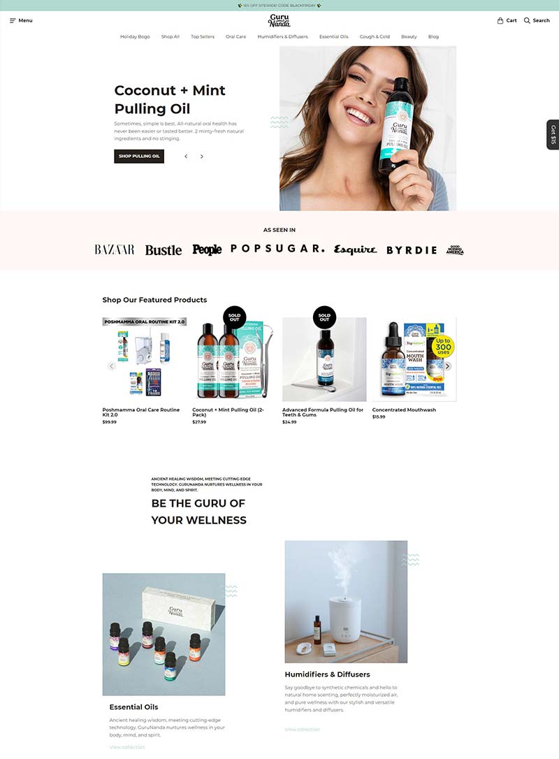 GuruNanda 美国阿育吠陀保健品购物网站