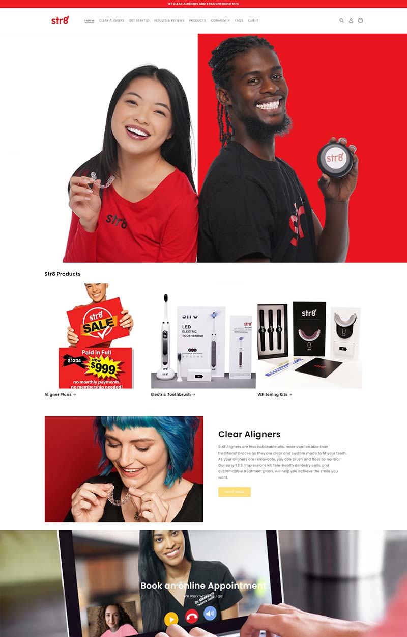 STR8 Oral Care 美国专业牙齿矫正器订购网站