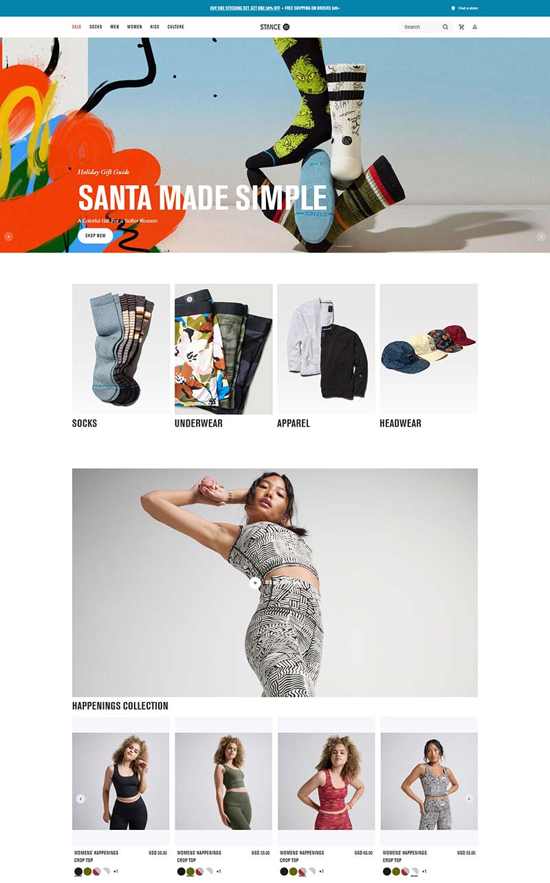 Stance 美国袜子配饰品牌购物网站