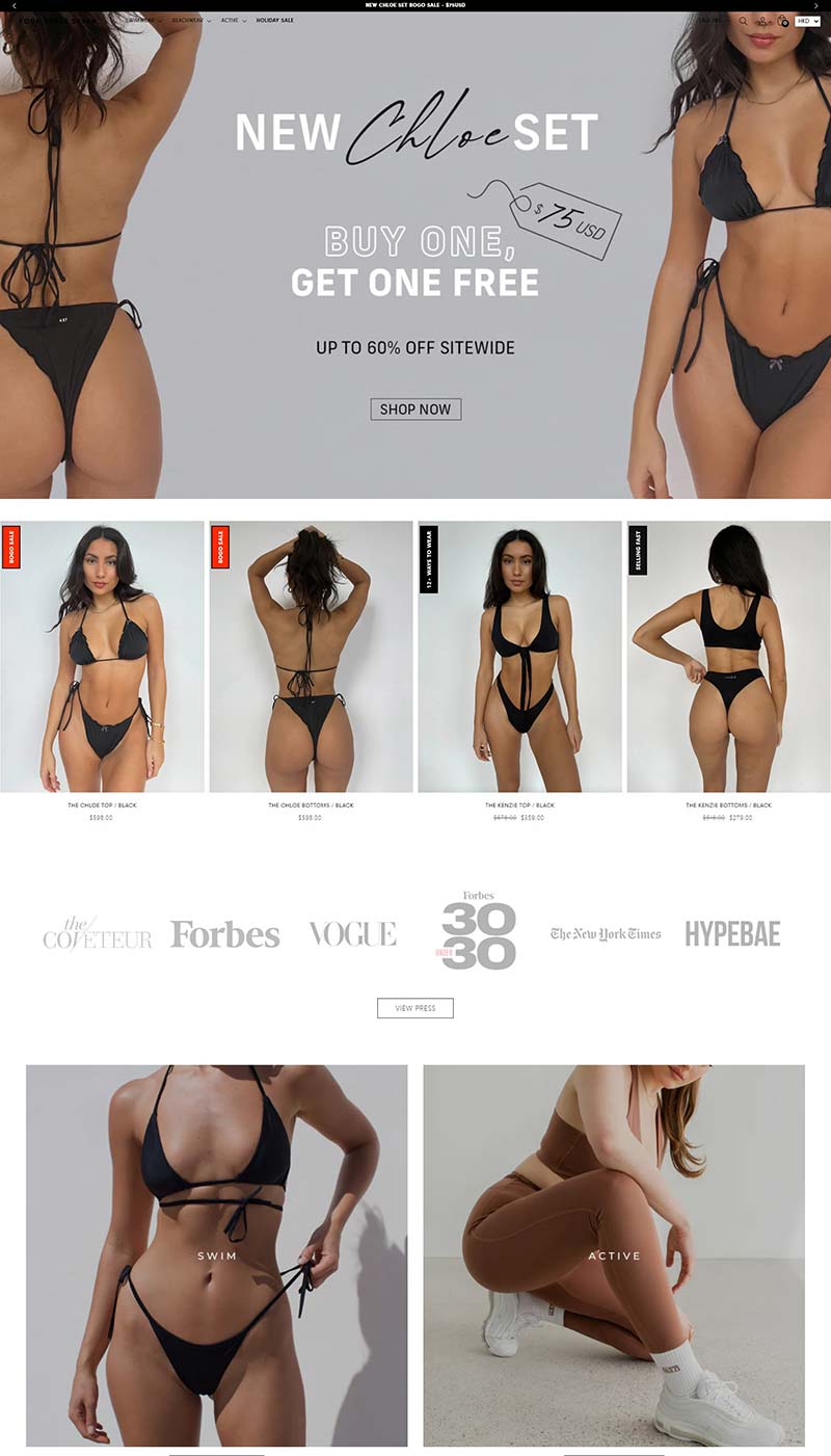 437 FOUR THREE SEVEN 美国奢华泳装品牌购物网站