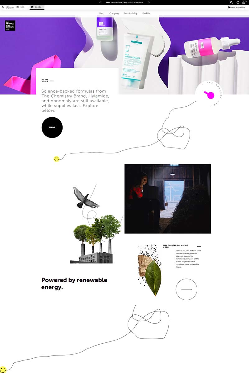 DECIEM 加拿大知名护肤品牌购物网站