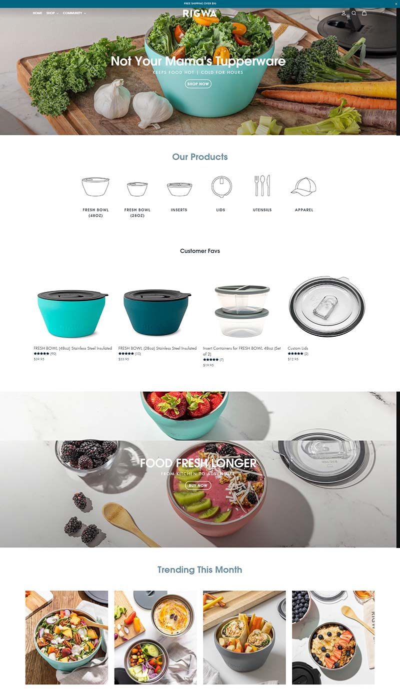 RIGWA 美国食品保鲜容器订购网站