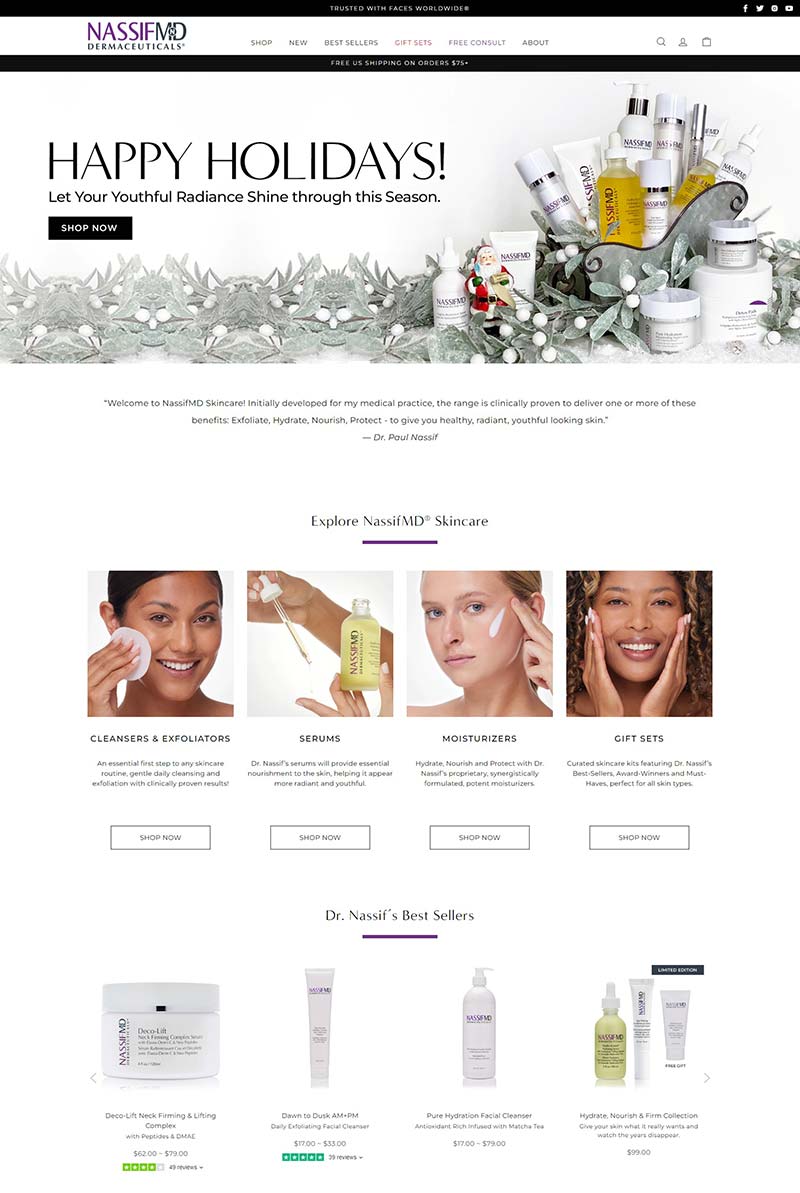 Nassif MD Skincare 美国医学抗衰老护肤品购物网站