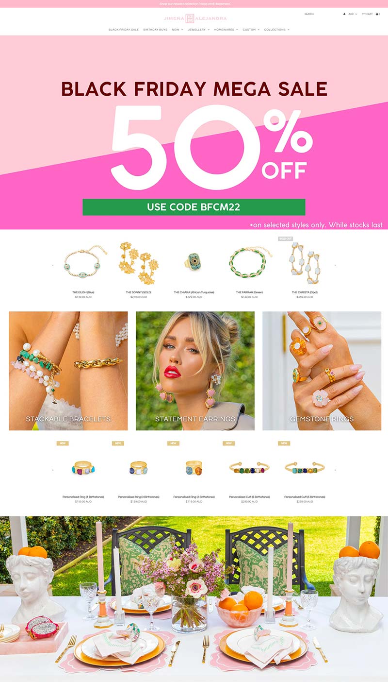 Jimena Alejandra 澳大利亚手工饰品购物商店