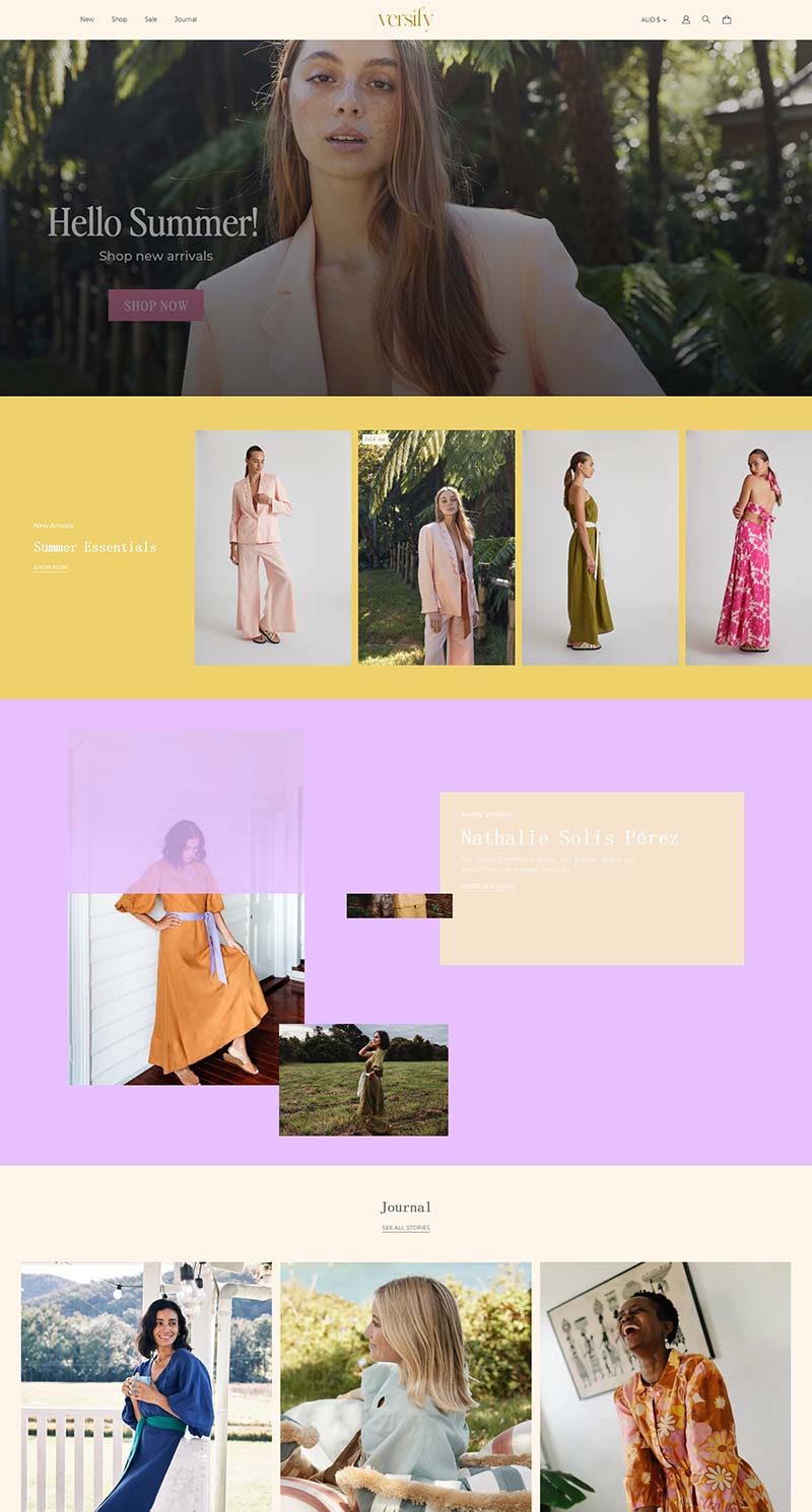 Versify Lifestyle 澳大利亚奢华女性生活品牌购物网站