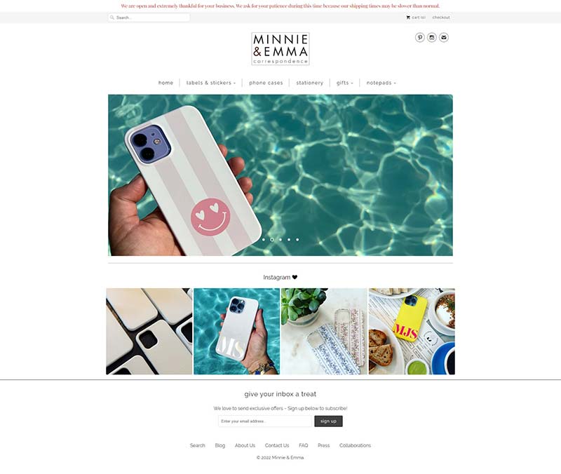 Minnie and Emma 美国创意印刷生活用品购物网站