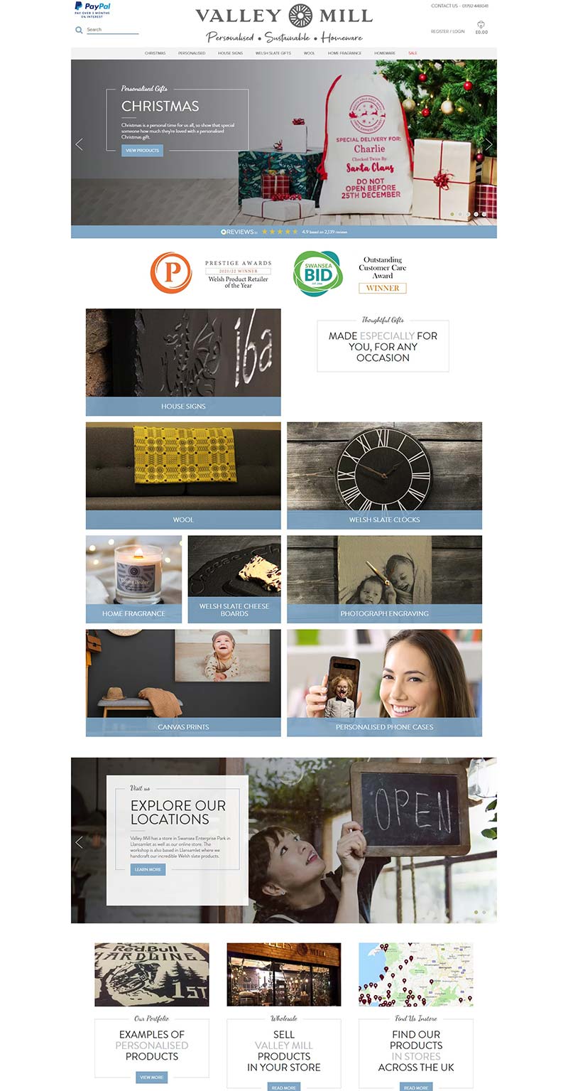 Valley Mill 英国手工家居用品购物网站