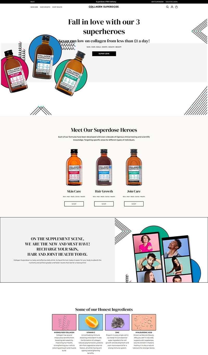 Collagen Superdose 英国液体美容补充剂购物网站