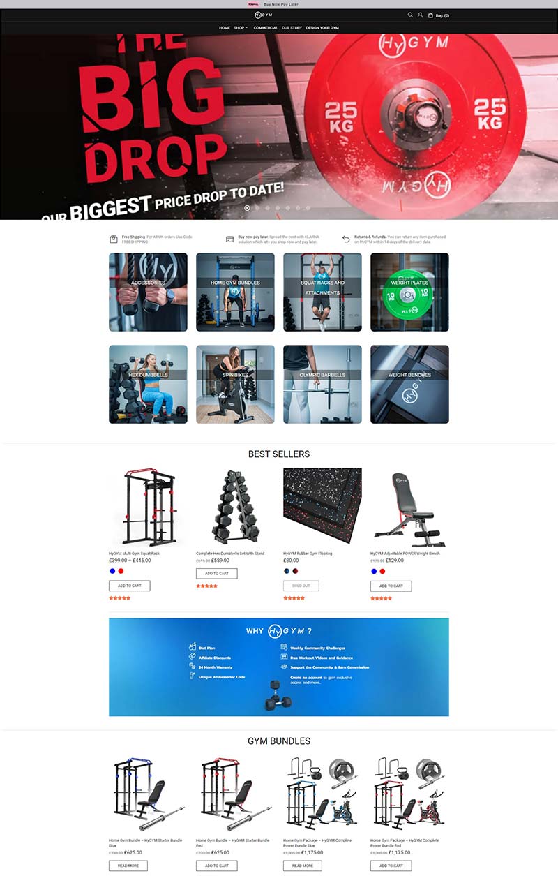 HyGYM 英国品牌健身器材订购网站