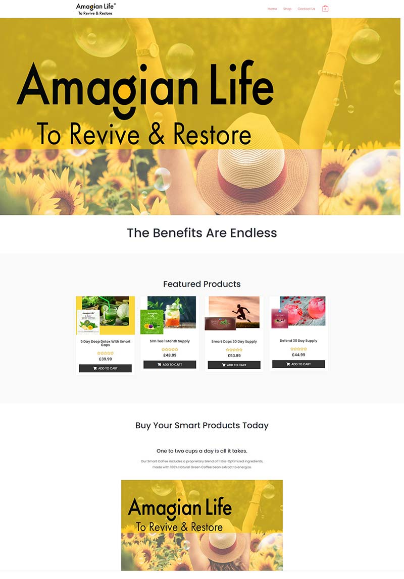Amagian Life 英国天然咖啡包饮品购物网站