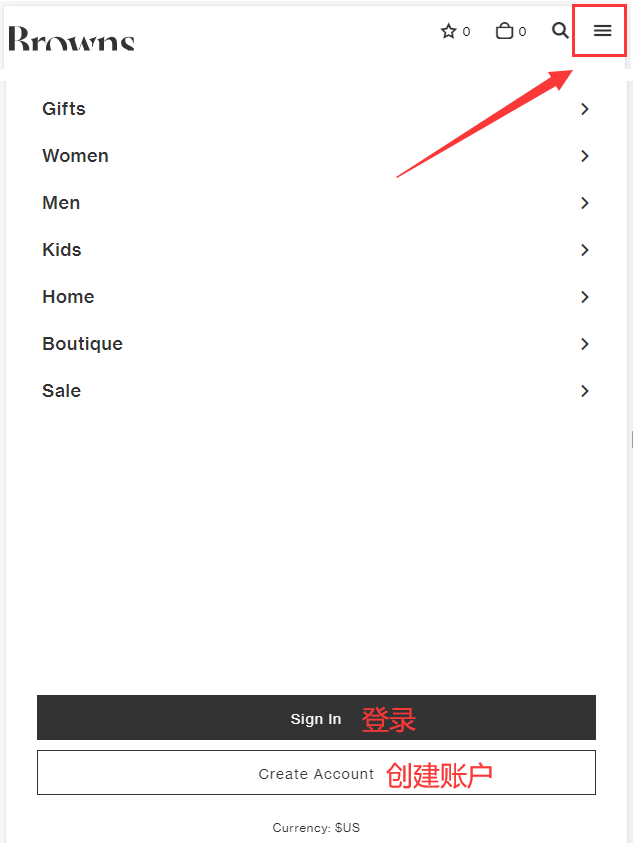 BrownsFashion official website login and registration
