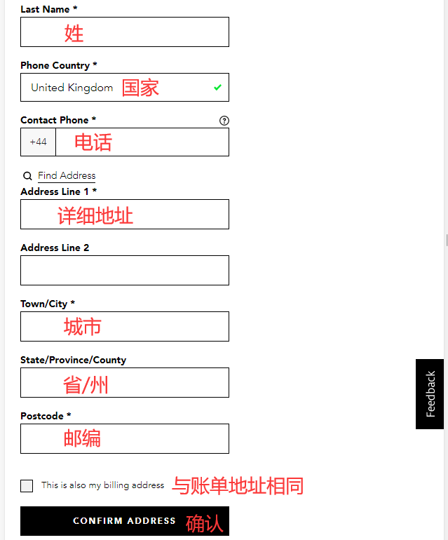 Mulberry UK official website billing address