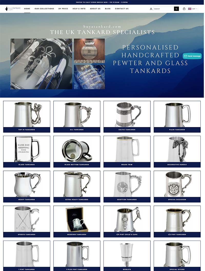 buyatankard.com 英国专业啤酒杯零售网站