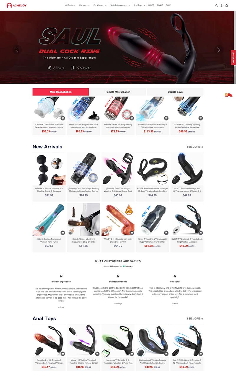 AcmeJoy 香港成人玩具购物网站