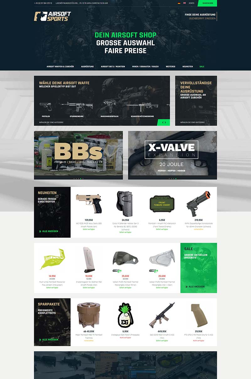AIRSOFT SPORTS 德国专业气枪品牌购物网站