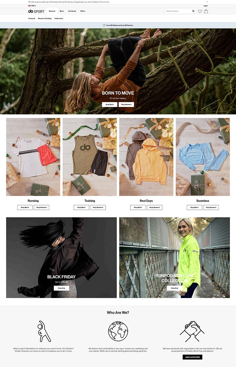doSport 英国户外运动服饰品牌购物网站
