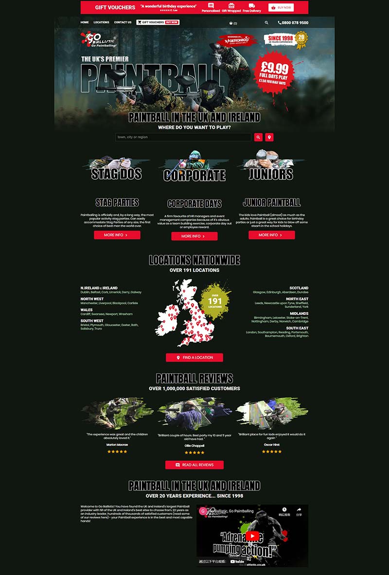 Go Ballistic 英国户外彩蛋射击游戏预定网站