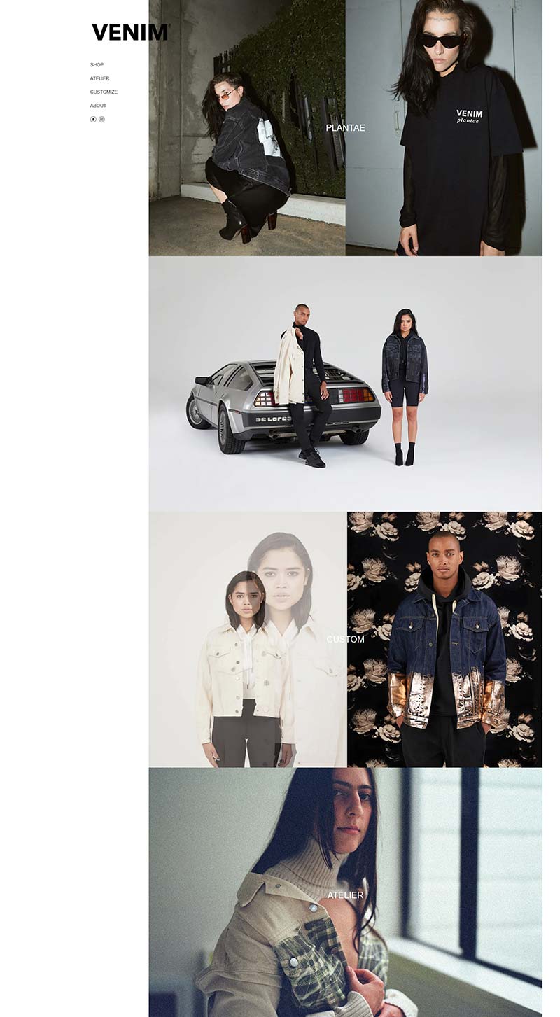 VENIM 美国奢华街头服饰品牌购物网站