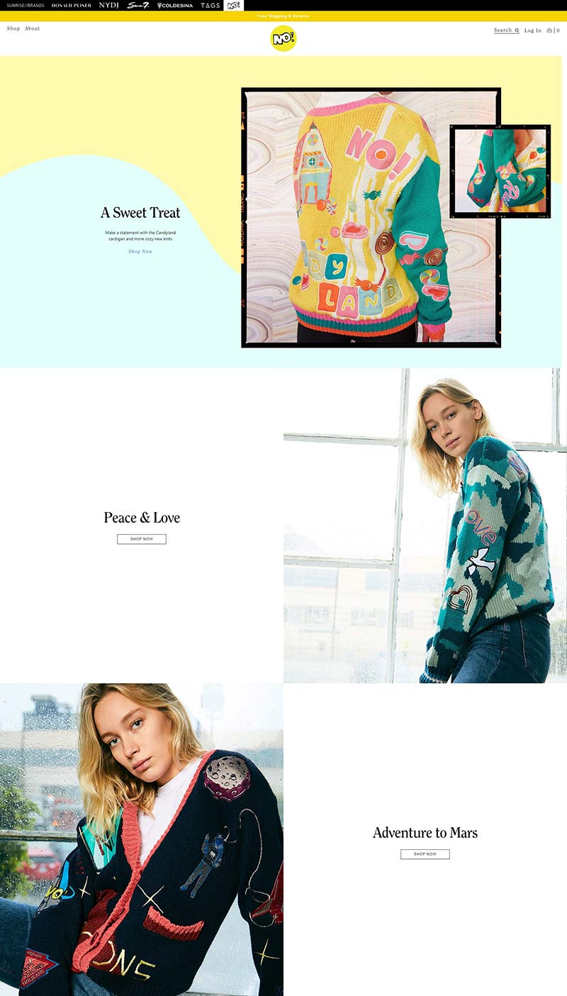 No! Jeans 美国时尚复古牛仔服饰购物网站