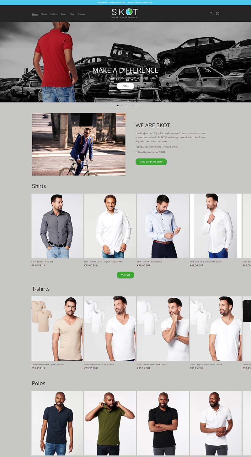 SKOT Fashion 荷兰男士衬衫品牌购物网站
