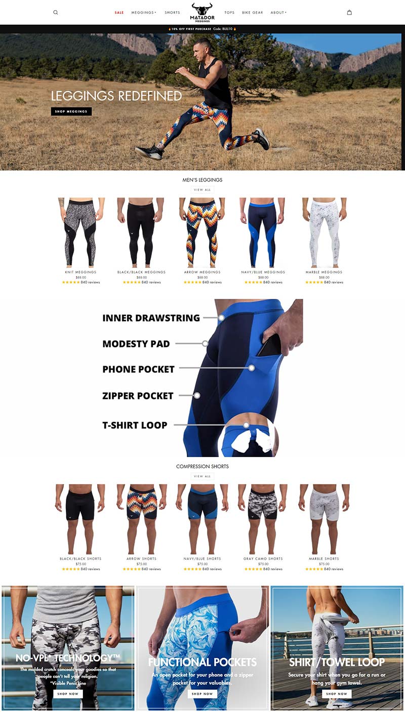 Matador Meggings 美国男士紧身裤品牌购物网站