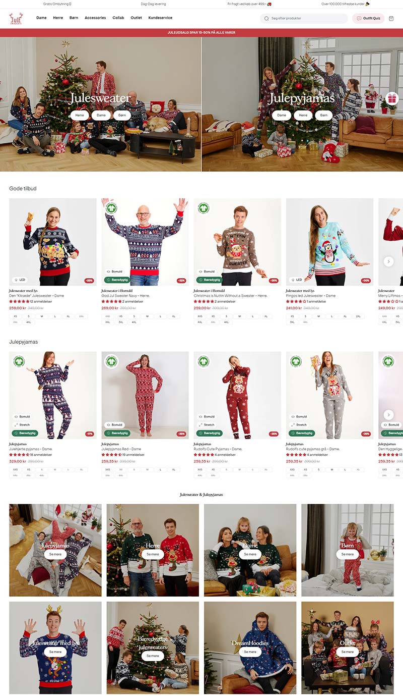 Jule-Sweaters ApS 丹麦圣诞毛衣品牌购物网站