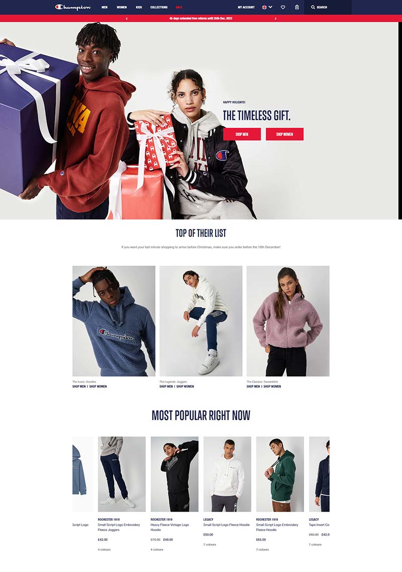 Champion Store 美国冠军运动服饰欧盟官网
