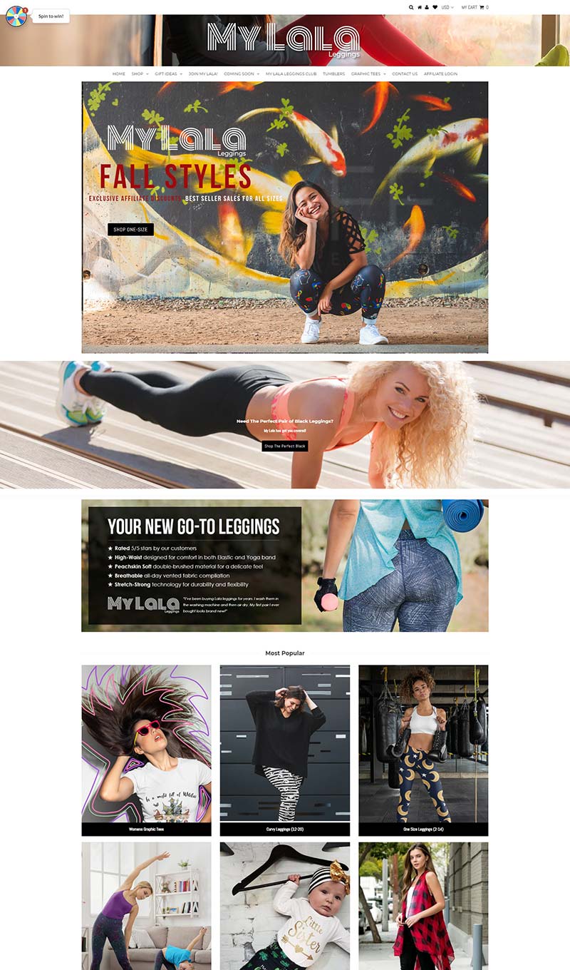 My Lala leggings 美国女性紧身裤品牌购物网站