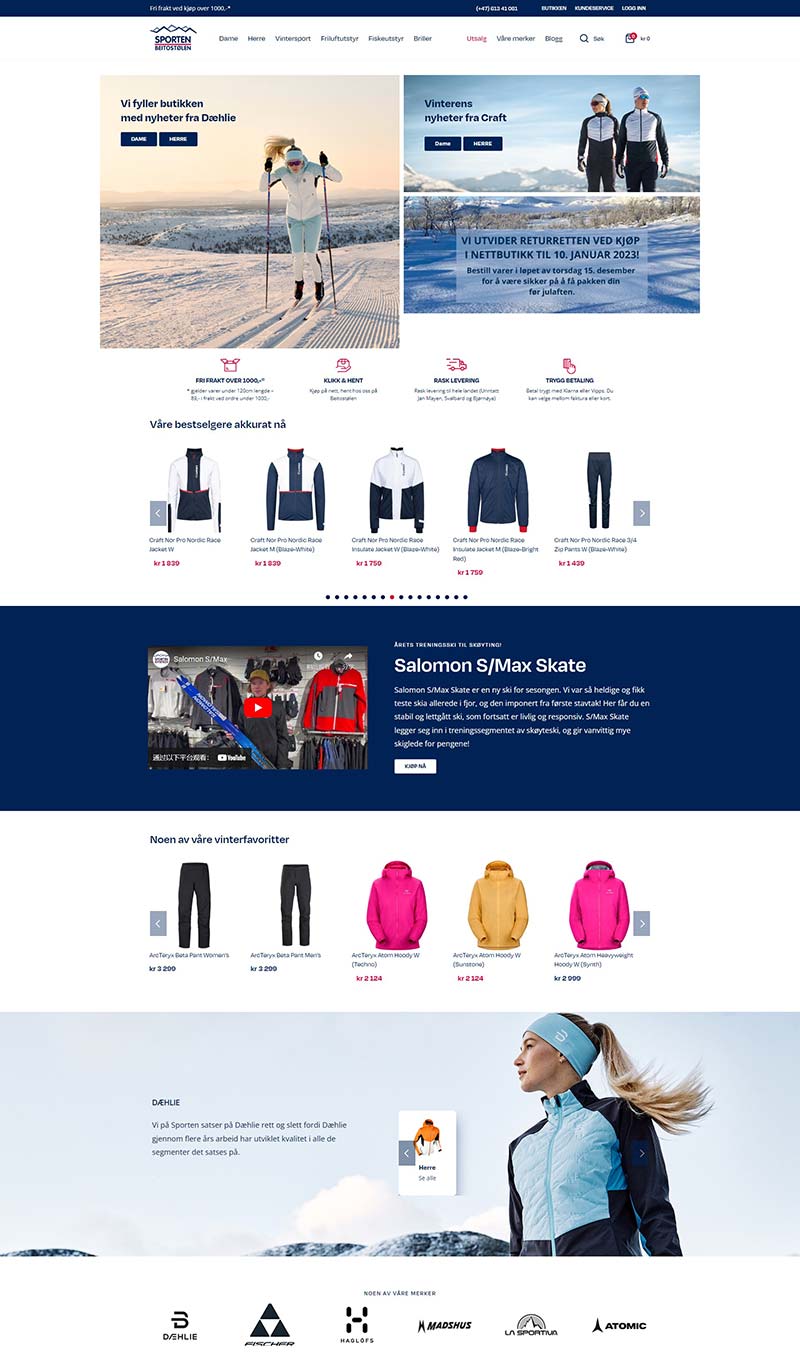 Sporten Beitostølen 挪威户外滑雪运动服饰购物网站