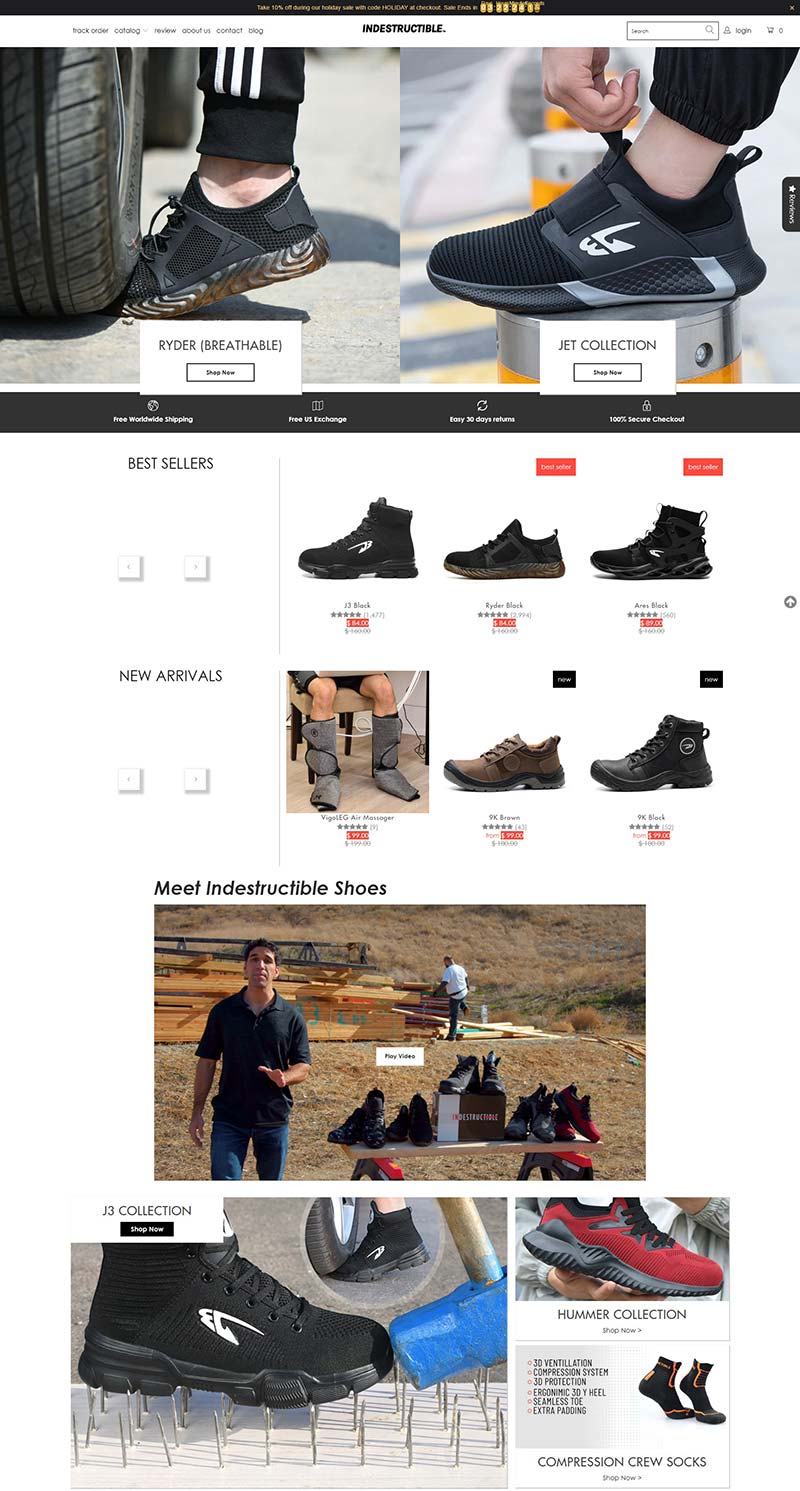 Indestructible Shoes 美国舒适鞋履品牌购物网站