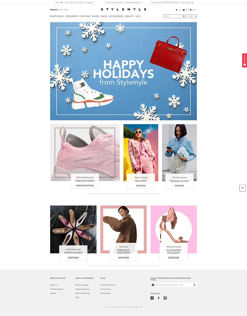 Stylemyle US 美国奢侈时尚品牌购物网站