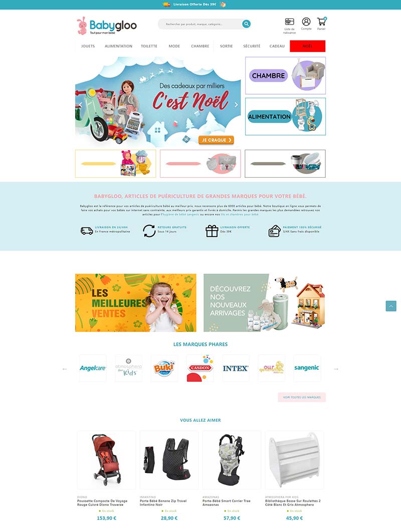 Babygloo 法国婴童护理百货品牌购物网站