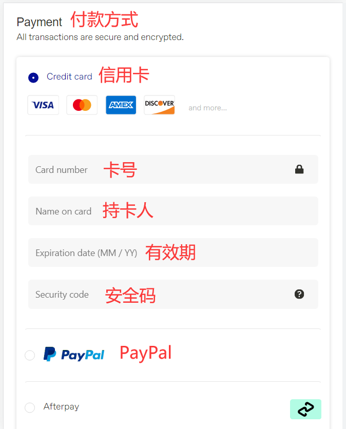 Korres official website payment method