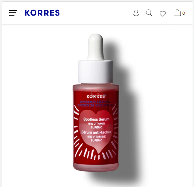 Korres official website select products