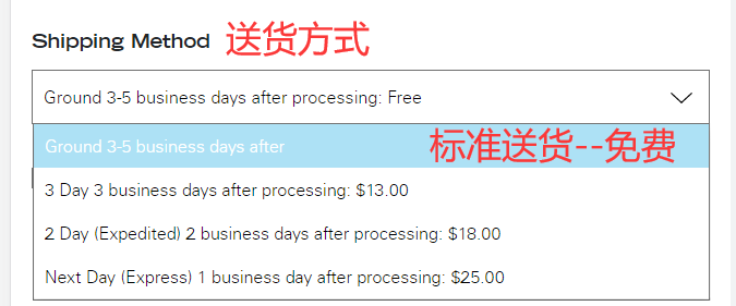 Theory US official website shipping method