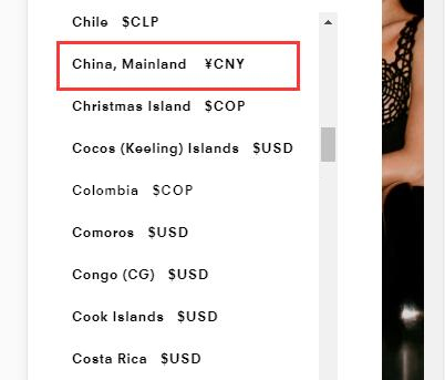 Proenza Schouler official website change currency