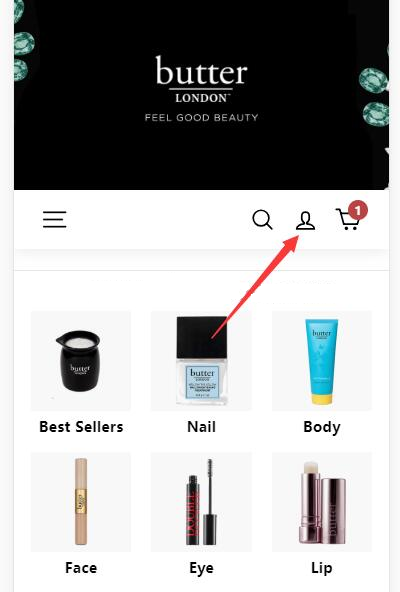 Butter London official website account