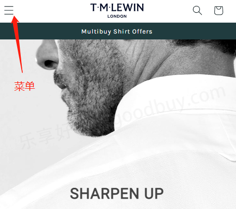 TM Lewin official website account